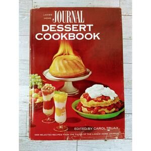 Ladies Home Journal Dessert Cookbook Vtg 1964 1st Edition Cookies Pies Cake YUM!